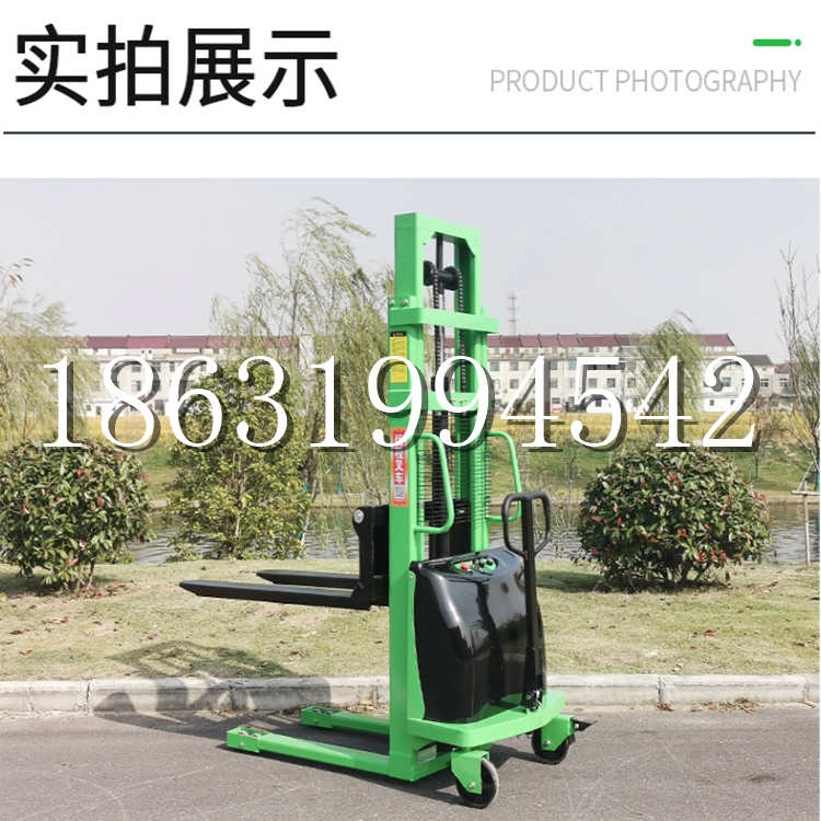 麻豆区电动叉车堆高车液压铲车电瓶1吨2吨站驾步行式小型全自动叉车